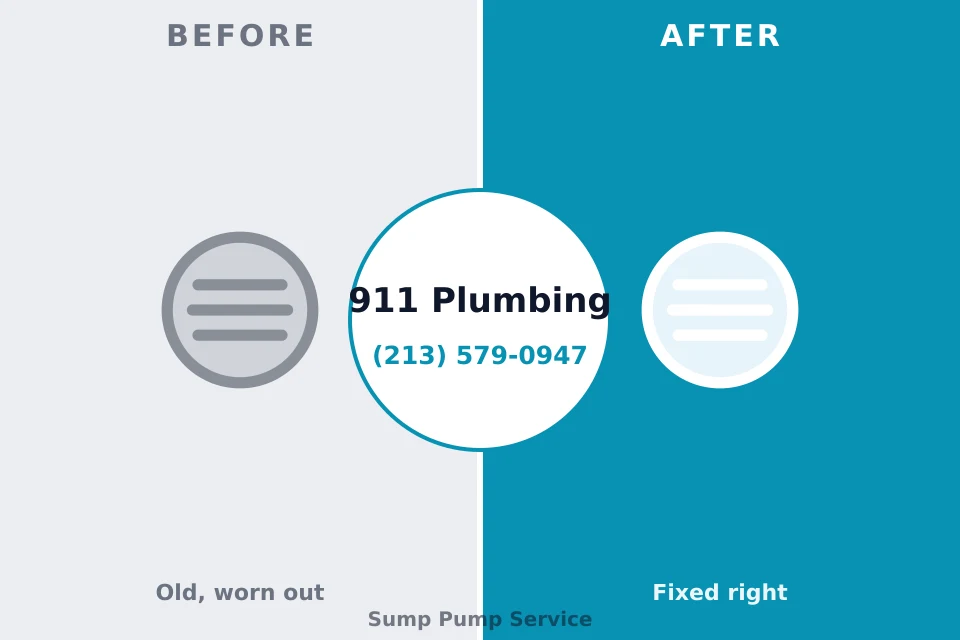 Before and after: plumbing repair Montclair State University, NJ
